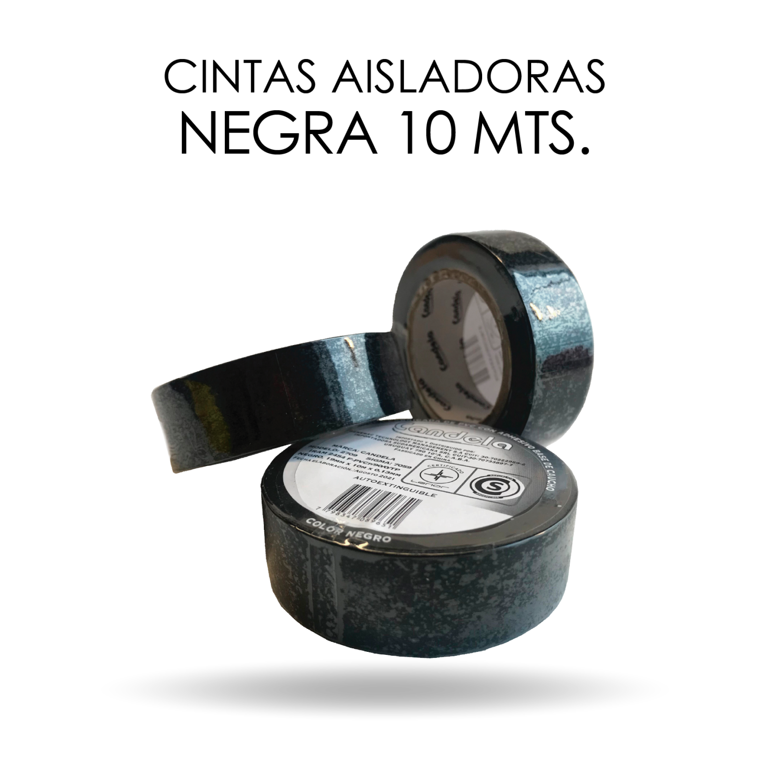 CINTA AISLADORA COLORES X10MTS